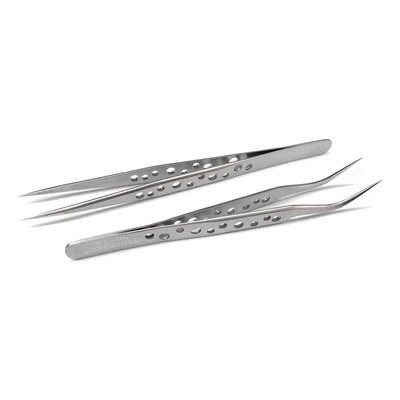 Pinzas Para Extensiones De Pestañas Nagaraku (curva Y Recta) | MercadoLibre