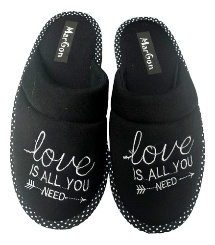 Pantuflas All You Need Is Love - Algodón