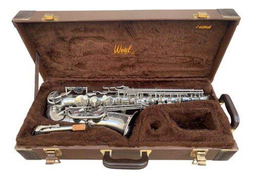 Sax Saxofone Alto Mib Completo Estojo Luxo Revisado Luthier