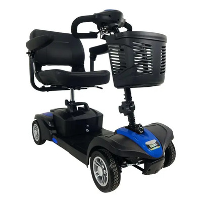 Scooter + Regalos Plegable Recargable Silla Ruedas Electrica Azul