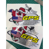 Stickers Reflejantes Gps Rastreo Via Satelite Mapa 