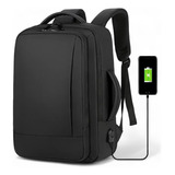 Mochila De Hombre Antirrobo Impermeable Con Puerto Usb.