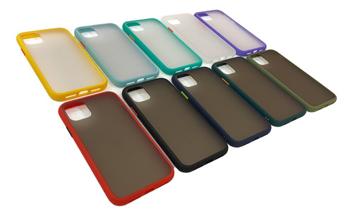 Funda Compatible Con iPhone Colors Alto Impacto Protectora. 