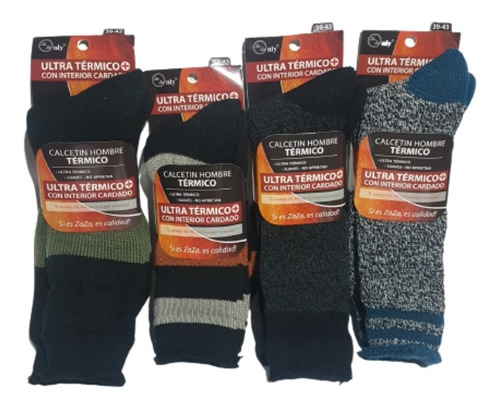 Calcetines Ultratermicos De Hombre Nro 39-43 (pack 4 Pares)