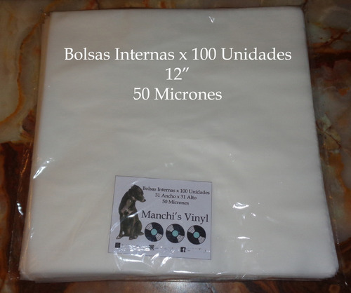 Bolsas Internas Para Discos De Vinilo X 100 Unidades 