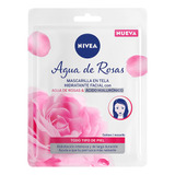 Mascarilla Facial En Tela Nivea Agua De Rosas 1 Pieza