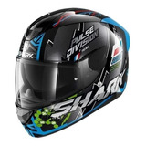 Capacete Shark D-skwal 2 Noxxys Kbg Preto/azul/verde 58 M