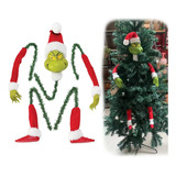 Grinch - Decoración Para Árbol De Navidad, Cabeza De Elfo