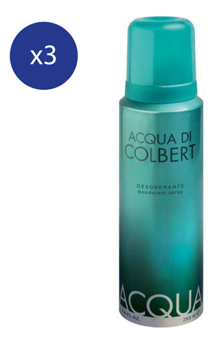 Pack Desodorante En Aerosol Acqua Di Colbert 250 Ml