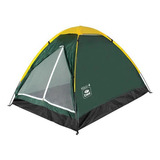 Barraca Para Camping Iglu Para 4 Lugares 102400 Belfix Cor Verde/amarelo