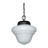 Colgante Una Luz Trompo Vidrio Opal 58941 Ne Aller