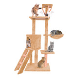 Torre Para Gato De 1.3m Rascador Para Gatos Con Hamaca Suave