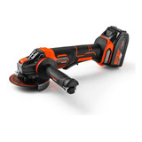 Amoladora Angular Brushless 115mm 20volt 4a Hamilton Blt115 Color Naranja Frecuencia 50-60 Hz