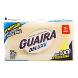 Jabon Lavar Ropa Guaira Deluxe Blanco 130 Grs Glicerina Coco