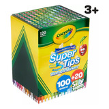 Crayola 120 Plumon 100 Super Tips + 20 Silly Scents Marcador