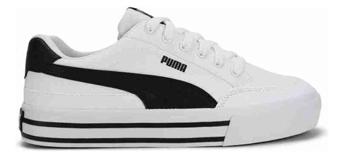 Tenis Puma Court Classic Vulc Fs Hombre Cómodo Urbano Blanco