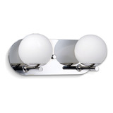 Aplique Pared 2 Luces Globo G9 Linea Relleu Cromo Rd