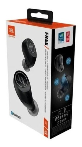 Fone De Ouvido In-ear Sem Fio Jbl Free X Preto