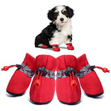 Zapatos Para Perros Pequeños, Medianos Y Protectores De Pat