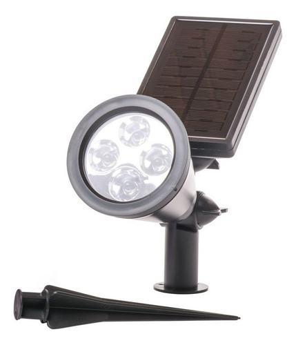 Estaca Solar Reflector Lampara Led Jardin Autonoma Exterior