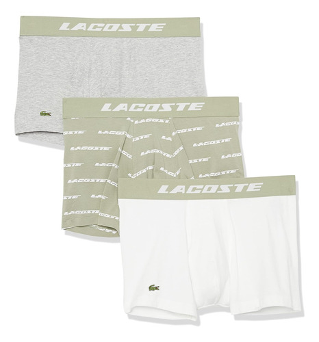 Boxer Lacoste Paquete De 3 Calzoncillos Khaki/5h5914-51gc9