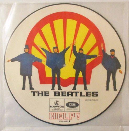 The Beatles Lp Picture Disc Help! Shell Novo Raro