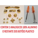 Kit Botões Rb Lb Dourado+ Analogico Aluminio Xbox One S Slim