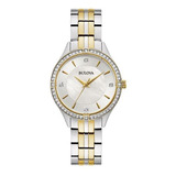 Reloj Para Dama Bulova 98l273 Crystal