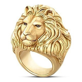 Anillo León Africano Oro