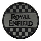 Parche Bordado Royal Enfield Bandera Pits Reflectivo 