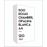 Opalina Cartulina A4 500 Hojas 120 Grs Chambril Blanco