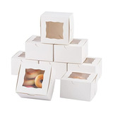 100 Cajas De Galletas De Papel Ventana, Cajas De Pastel...