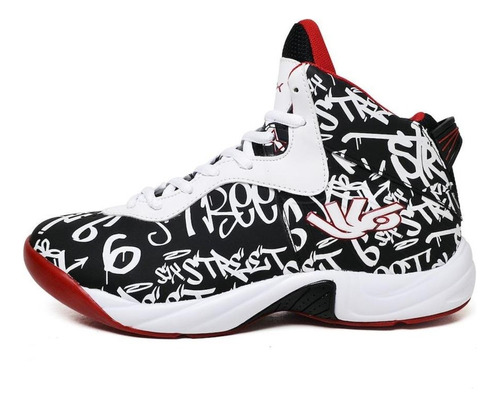 Zapatillas Six Street  Infinity Basketball Black White