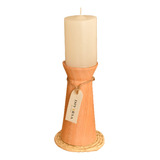 Candelabro Porta Velas Madera Saligna Decorativos Oferta M