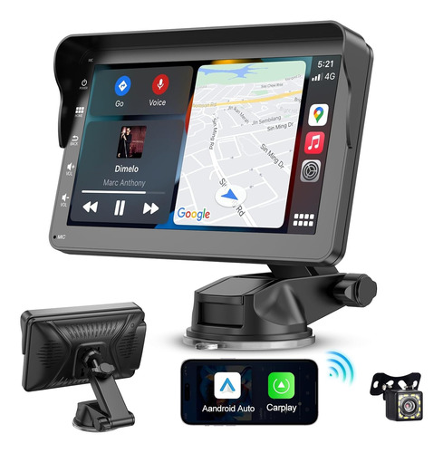 Autoestereo Carplay Android Auto Camara Reversa Pantalla 7 