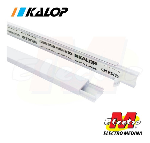 Cable Canal 30x10mm 2 Mts Blanco Kalop Electro Medina