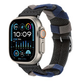 Bridon- Nailon Para Apple Watch Series 9  Pulsera Deportiva