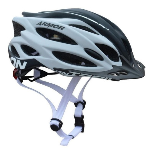 Casco Ciclismo Armor On Ruta Mtb Luz Integrada Trasera Bici