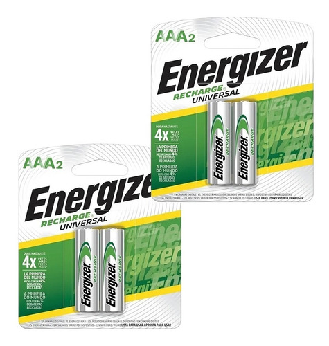 Energizer Pilas Recargables Aaa Blister X 4u 700mah 1,2v 