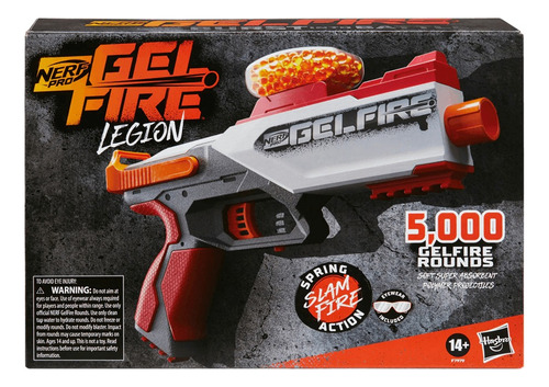 Pistola Nerf Gel Fire Legion + 5000 Balas + Anteojos Hasbro