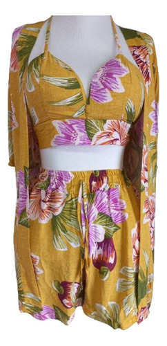 Conjunto Short Top Kimono D Lux Premium Feminino