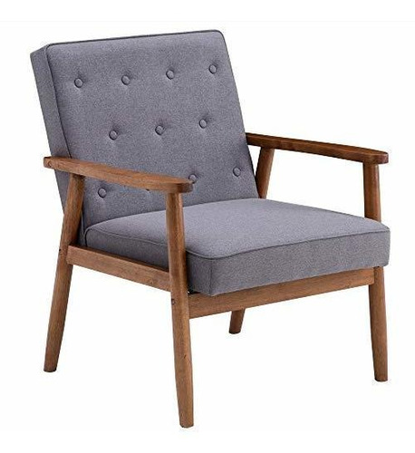 Accent Chair Upholstered Arm Chair Modern Fabric Single Sofa