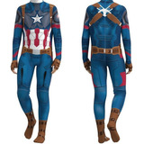 Capitan America Trajes De Cosplay Mamelucos Adultos Y Niños