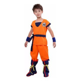 Set De Dragon Ball Son Goku Disfraz Traje Cosplay For Niños