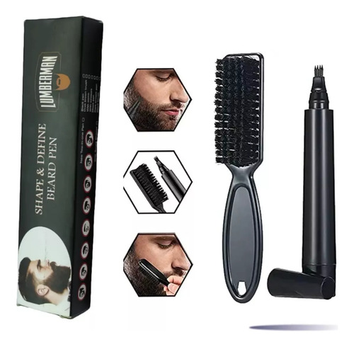 Lapiz Delineador De Barba Para Hombre + Cepillo