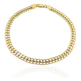 Pulseira Lacraia Ouro 18k 750 5 Mm 17 Cm 