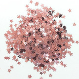 Lentejuela Estrella Rosa Metálico 5mm 10 Gramos 