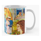 Taza Acordeón, Cuadro, Calle, Amor, Romance, Música Calidad 