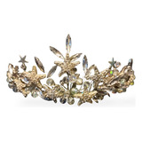 Corona  Reina  Estrellas  Plata - Cristal   Novias   15años 