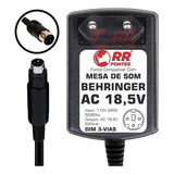 Fonte Ac 18,5v Para Mesa Behringer Mx-psu Mxeu3 Mxjp3 Mxul3